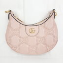 【GUCCI 】グッチ GGマトラッセ ミニバッグ 739736 斜め掛け 2Way チェーン ショルダーバッグ レザー ライトピンク ゴールド金具 レディース バッグ 【中古】 USED-S 【9356】 質屋かんてい局仙台卸町店 楽天市場店