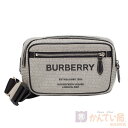 【BURBERRY】バーバリー ホースフェリープリントコットンキャンバス&レザーベルトバッグ 8038902 A1189 レディース メンズ ユニセックス 【中...