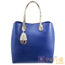 【Christian Dior】クリスチャンディオール アディクト トートバッグ パイソン レザー トートバッグ マザーバッグ ブルー系 レディース【中古品】 ...