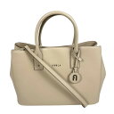 【FURLA】フルラ LINDA 2WAY ハンドバッグ ショルダーバッグ ベージュ レザー レディース バッグ 鞄 【中古】USED-A 【9304】 質屋かんてい局仙台卸町店 楽天市場店