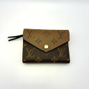 【Louis Vuitton】 ルイ・ヴィトン ポルトフォイユ ・ヴィクトリーヌ ゴールド金具 コンパクトウォレット コンパクト財布 財布 レディース 【中古】...