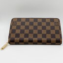 【Louis Vuitton】ルイヴィトン ジッピーウォレット N60046 ダミエ・エベヌ キャンバス 財布 長財布 レディース メンズ ユニセックス CI...