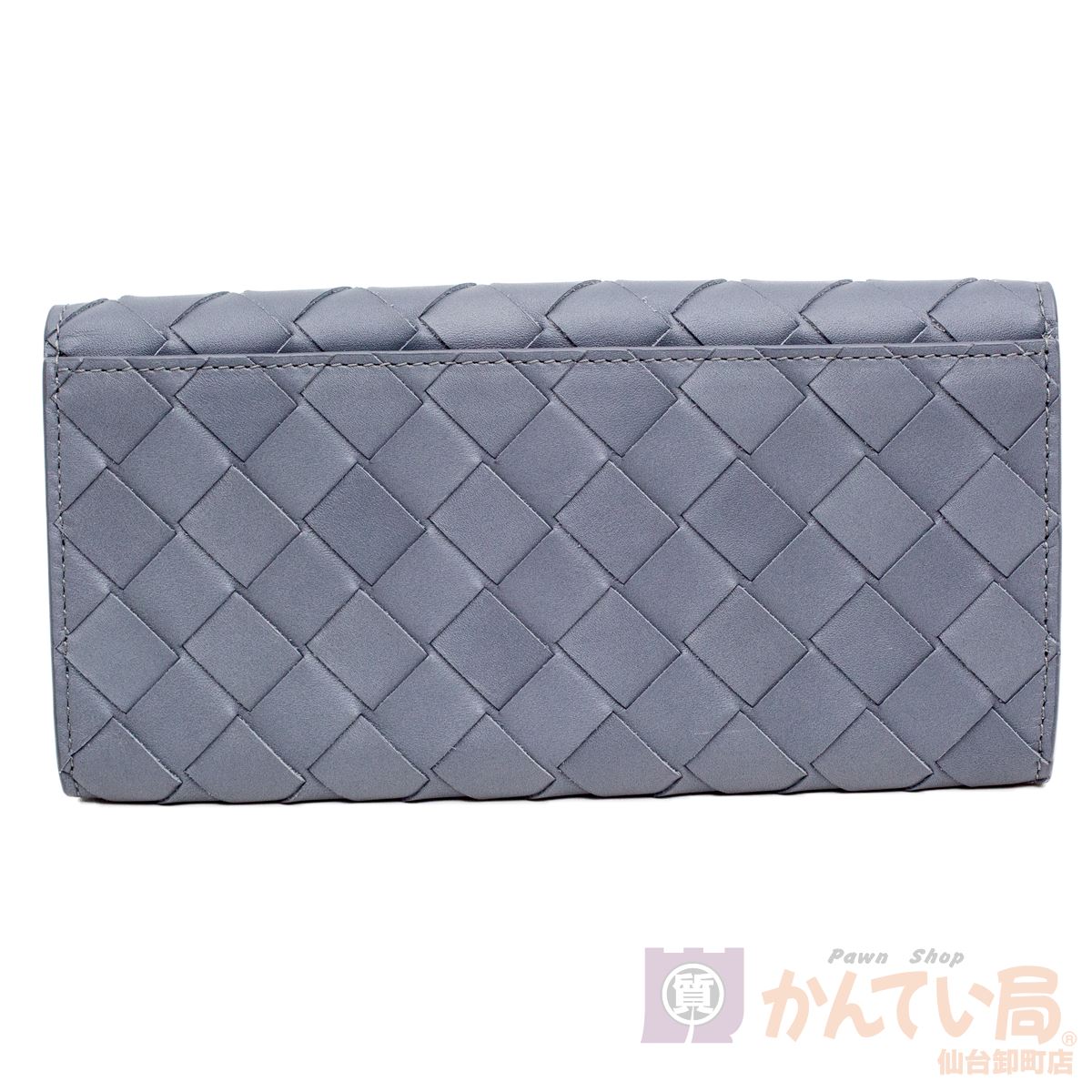 【BOTTEGA VENETA】ボッテガ・ヴェネタ イントレチャート 札入れ 592780/VCPQ4 グレー 二つ折り札入れ メンズ 【中古】USED-SS 質屋かんてい局仙台卸町店