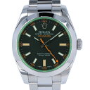 【ROLEX】ロレックス ミルガウス 116400GV ランダムシリアル ステンレススチール SS 40mm 黒文字盤 ブラック文字盤 自動巻き オートマ メンズ 腕時計 時計 【中古】 USED-SA 【9304】 質屋かんてい局仙台卸町店 楽天市場店