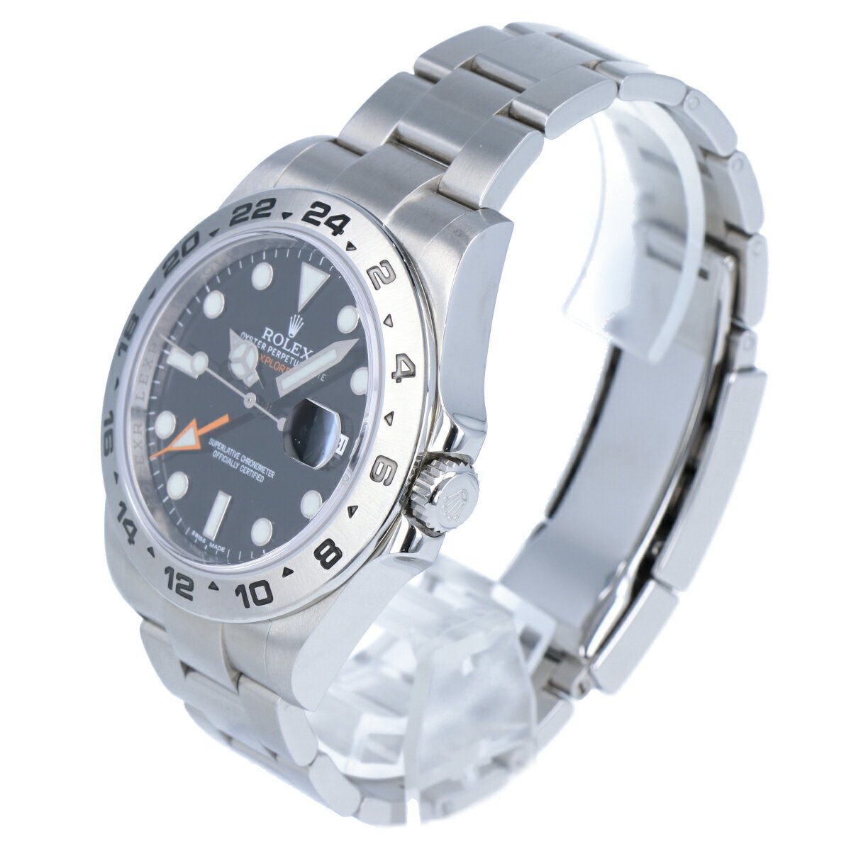 【ROLEX】ロレックス エクスプローラー2 216570 ランダム番 黒文字盤 ブラック文字盤 42mm SS ステンレススチール 自動巻き オートマ メンズ 腕時計 時計 【中古】 USED-A 【9356】 質屋かんてい局仙台卸町店 楽天市場店