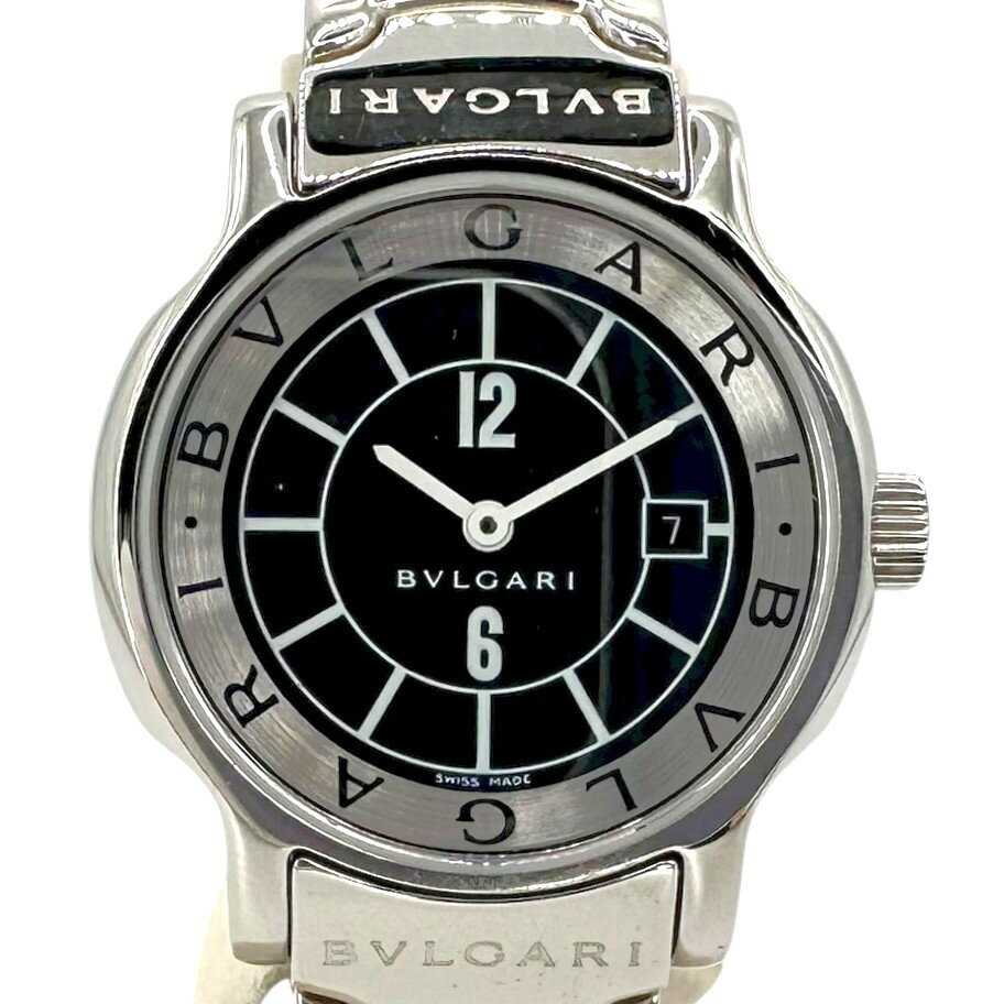【BVLGARI】ブルガリ ソロテンポ ST29S ステンレススチール SS ブラック文字盤 黒文字盤 29mm クォーツ レディース 腕時計 時計 【中古】 USED-B 【9304】 質屋かんてい局仙台卸町店 楽天市場店