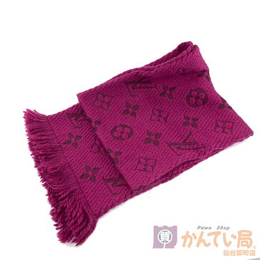 【Louis Vuitton】ルイ・ヴィトン エシャルプ・ロゴマニア スリーズ ピンク系 モノグラム・キャンバス マフラー ストール レディース 【中古品】 USED-B 【かんてい局仙台卸町店】