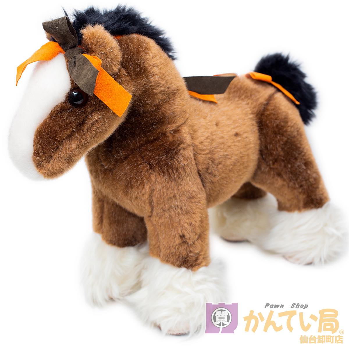 【HERMES】エルメス エルミーPPM Hermy Horse PPM ぬいぐるみ 馬 ホース ブラウン系【中古】USED-S 質屋かんてい局仙台卸町 楽天市場店のサムネイル