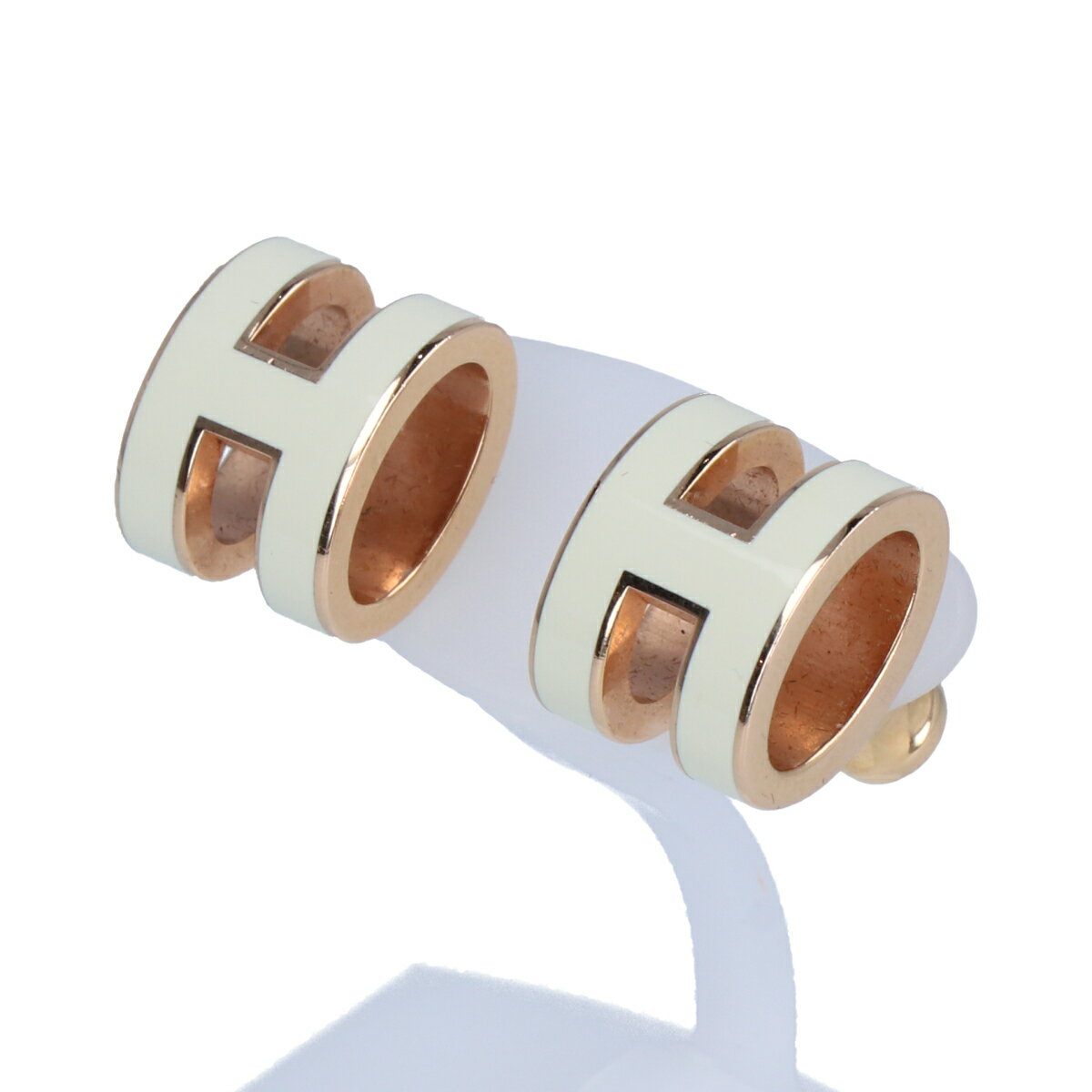 【HERMES】エルメス ポップアッシュ ポップH ミニ ピアス ブラン 白 ピンクゴールド レディース アクセサリー 【中古】 USED-B 【9304】 質屋かんてい局仙台卸町店 楽天市場店のサムネイル