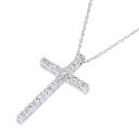 【Jimy's Charmer】ジミーズチャーマー K18WG ホワイトゴールド メッセージクロスペンダント Sサイズ 2.7g メレダイヤ 0.16ct レデ...