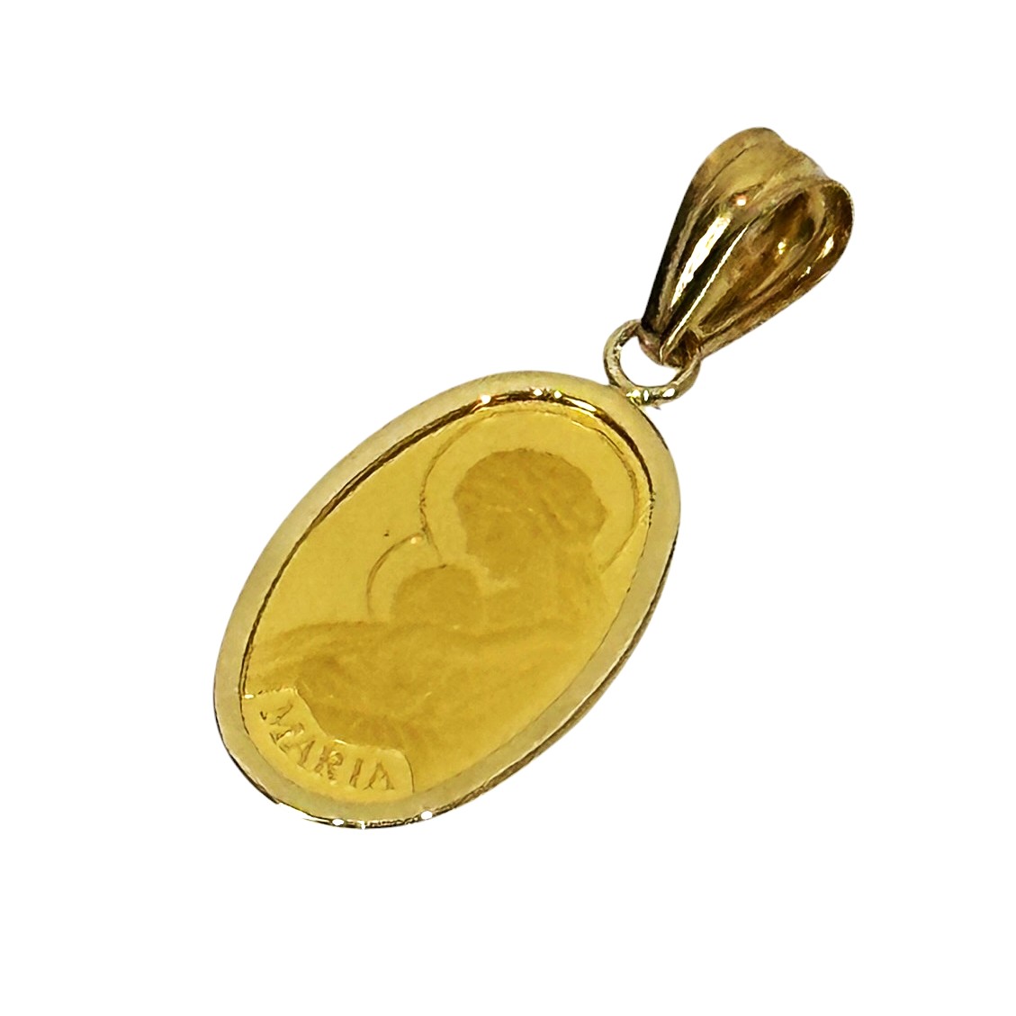 K24 K18 マリア コイン トップ 999.9刻印あり ゴールド 3.4g メンズ レディース ネックレストップ アクセサリー ジュエリー 【中古品】 US...