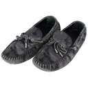 【LOUIS VUITTON】 ルイヴィトン ドライビングシューズ カモフラ 迷彩 モカシン グレー系 メンズ 6.5サイズ 26cm スエード 【中古】 US...