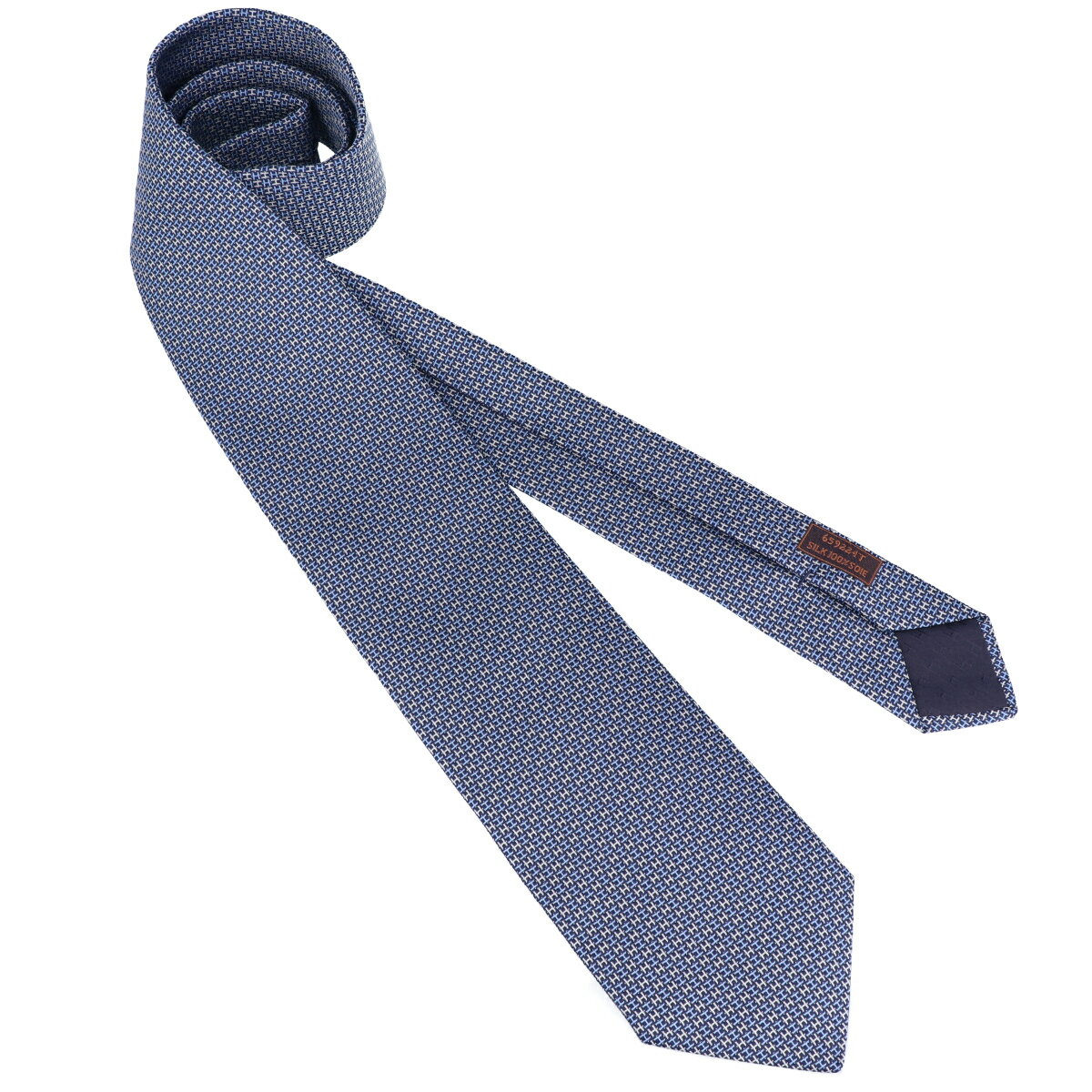 【HERMES】 エルメス ネクタイ 659224T ブルー系 メンズ ビジネス シルク100% 【中古】 USED-A 【9356】 質屋かんてい局仙台卸町店 楽天市場店