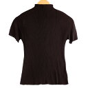 【ISSEY MIYAKE】 イッセイミヤケ PLEATS PLEASE プリーツプリーズ PP21-FK104 プリーツ 半袖カットソー ダークブラウン 焦茶...