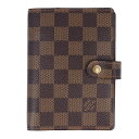 【Louis Vuitton】ルイ・ヴィトン アジェンダPM R20700 ダミエ エベヌ キャンバス ブラウン系 ゴールド金具 手帳 ダイアリー スケジュール帳 レディース メンズ ユニセックス 【中古品】 USED-A 【9356】 質屋かんてい局仙台卸町店 楽天市場店