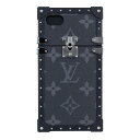 【Louis Vuitton】ルイ・ヴィトン アイ トランク iPhone7ケース M64489 モノグラム エクリプス グレー ブラック スマートフォン カバ...