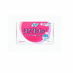 いいとこどりを実現！　ふわふわなのにべたつかない「はだおもい」シートで、肌への負担を減らします。ふわふわな肌ざわりなのに、経血をしっかり吸収して表面はべたつかない。多い時や取り替えられないときでも安心です。