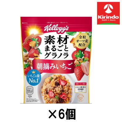 【6個セット】ケロッグ　素材まるごとグラノラ朝摘みいちご430g×6個【軽減税率対象商品】(4)