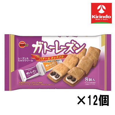 12個セット ブルボン ガトーレーズン 8個×12個セット【軽減税率対象商品】' お菓子 チョコ 焼き菓子 スナック せんべい ポテチ クッキー