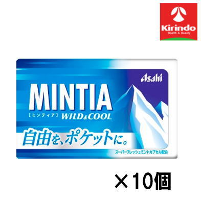 【10個セット】アサヒグループ食品 ミンティア ワイルド＆クール 50粒（7g）×10個【軽減税率対象商品】' お菓子 チョコ 焼き菓子 スナック せんべい ポテチ クッキー