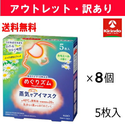【アウトレット・訳アリ】12/9以降出荷予定 送料無料 8個セット 花王 めぐリズム 蒸気でホットア ...