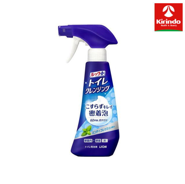 　　　　　　　　　　　　　　　　　　　　　　　　　　　　　　　　　　　　　　　　　　　　　 （1）密着泡で便器内まるごと、こすらず60秒後流すだけでキレイ 洗浄強化成分を当社従来品の2倍（※2）、さらにクエン酸も配合。たっぷりの密着泡が便器内全体、フチ裏までしっかり密着して、汚れを分解します。 （※2）　尿洗浄力に寄与する一部成分 （2）黒ずみ・黄ばみを防いでキレイをキープ 黒ずみ・黄ばみ予防だけでなく、尿石の予防、除菌（※3）・消臭・ウイルス除去（※3）、便座や床の抗菌（※3）効果も。しっかり清潔をキープします。 （※3） すべての菌・ウイルスを取り除く、または抗菌するわけではありません。エンベロープタイプのウイルス1種で効果を検証 （3）便座・床も、トイレまるごとこれ1本 便座や床に直接スプレーして、トイレットペーパーでサッと拭くだけ。これ1本でトイレ掃除が完了します。 すっきりとしたミンティフレッシュの香り '　　　　