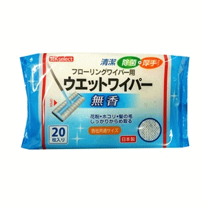 k-select(ケーセレクト) 昭和紙工 フローリングワイパー用 ウェットワイパー 無香 20枚入