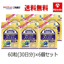 決算SALE ゆうパケットで送料無料 6個セット 小林製薬の栄養補助食品(サプリメント) ブルーベリールテインメグスリノ木 60粒(30日分)×6個 軽減税率対象商品