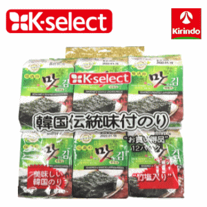 k-select ケーセレクト ケーセレクト 韓国 伝統海苔 12個入 1個 韓国のり