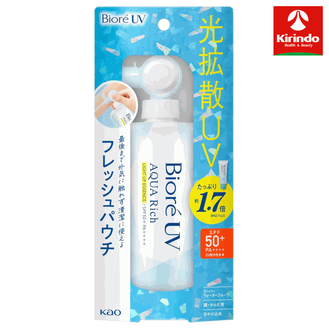 真夏到来！サマーセール 花王 ビオレ 光拡散UV アクアリッチ ライトアップエッセンス フレッシュパウチ 120g×1個 ボディケア