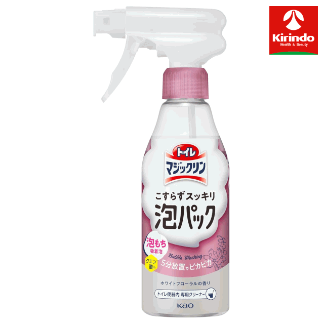 【在庫のみ】花王 トイレマジックリン こすらずスッキリ泡パック ホワイトフローラルの香り 本体 300ml