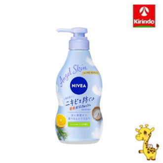 花王 ニベア エンジェルスキン ボディウォッシュ アクネクリア シトラス&ハーブの香り ポンプ 470ml【医薬部外品】