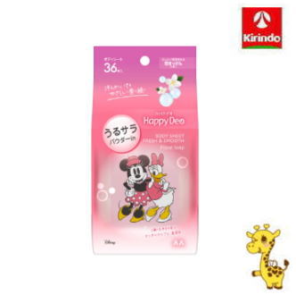 マンダム ハッピーデオ ボディシート うるサラ 花せっけん 36枚