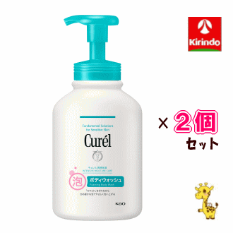ポイント20倍 12/31(水)23:59まで 2個セット 花王 キュレル 泡ボディウォッシュポンプCN 480mL×2個セッ..