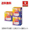 送料無料 3個セット めぐりズム 蒸気でホットアイマスク 完熟ゆずの香り 12枚入×3箱セット めぐリズム