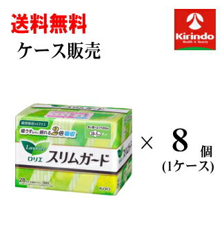 ケース販売 送料無料 8個セット(1ケース) 花王 スリムガード ボリュームパック 多い昼 ふつうの日羽つき 50個入×8個セット(1ケース) 生理用品