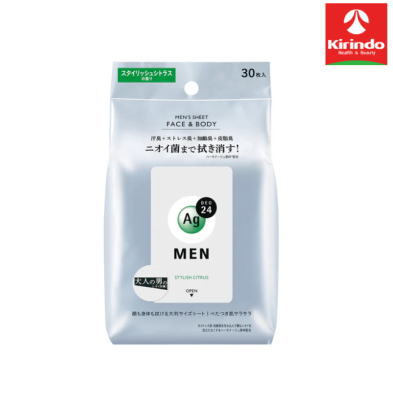 携帯する大人の男のエチケット。テカリにもニオイにも気を配るあなたに、1枚で全身爽快ケア。肌にやさしい使い心地でガッツリ拭ける。顔のテカリもすっきりケア。ヒアルロン酸パウダー（保湿）、アロエエキス（保湿）配合　汗のニオイのもとニオイ菌まで拭き消す。全身の皮脂臭・加齢臭・ストレス臭まで気にならない。シーバムケア（皮脂吸着）成分配合●メーカー：ファイントゥデイ資生堂　〒105-0013　東京都港区浜松町2丁目3-1　0120-202-166●区分：化粧品●原産国：日本●広告文責：(株)キリン堂　078-413-1055　薬剤師：太田涼子