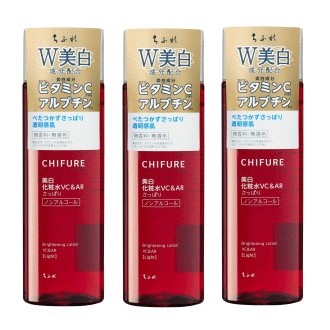 Rakuten - 送料無料 3本セット ちふれ化粧品 美白化粧水 VC&AR さっぱりタイプ 180ml×3 【医薬部外品】