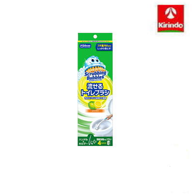 ジョンソン　スクラビングバブル 流せるトイレブラシ　シトラス 本体