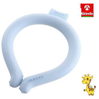 Rakuten - 【アウトレット・訳あり】※在庫処分ネッククーラー・ひんやり・冷却】 ブルー 14.5×16.8×2cm グレースアイス M