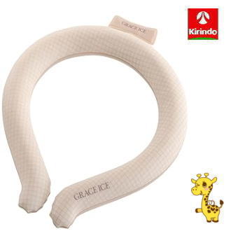 Rakuten - 【アウトレット・訳あり】※在庫処分ネッククーラー・ひんやり・冷却】 ベージュ 14.5×16.8×2cm グレースアイス M