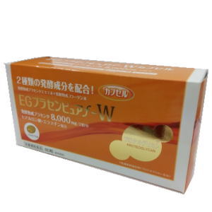 株式会社健美舎 EGプラセンピュアf-Wカプセル 80粒入×1個 【軽減税率対象商品】 2