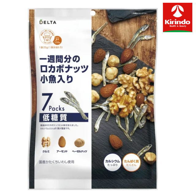 ★8/25は当店全品P+10倍※要エントリー　(株)デルタインターナショナル ロカボナッツ小魚入り 25g×7袋入り(175g)×1個 軽減税率対象商品