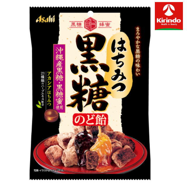 厳選素材を使用した味わい深い黒糖はちみつのど飴です。 ほどよい清涼感で、まろやかな黒糖の味わいが楽しめます。 沖縄産黒糖・黒糖蜜、アカシアはちみつ、21種類のハーブエキス配合。 ●広告文責：(株)キリン堂　078-413-1055
