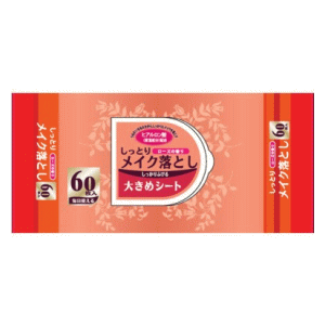 ユノス しっとりメイク落とし 大きめシート 60枚入