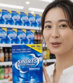 キリン堂通販SHOPの送料無料 2個セット ファイン スポーツ ドリンク パウダー×2箱 粉末 パウダー 水分補給 熱射病対策 ビタミン ミネラル ブドウ糖 配合スポーツドリンク 粉末 1リットル 粉｜アングル2