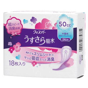 P&G ウィスパー うすさら吸水 50cc 24cm 18枚入