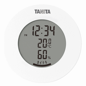 乐天商城 - タニタ デジタル温湿度計 TT-585 ホワイト 製品サイズ幅 75mm 高さ 73mm 奥行 46mm