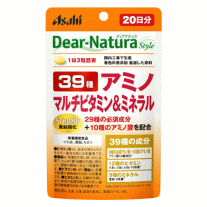 アサヒグループ食品 ディアナチュラスタイル ストロング39アミノ マルチビタミン&ミネラル 60粒(20分) 【栄養機能食品】 アサヒグループ食品 ディアナチュラスタイル ストロング39アミノ マルチビタミン&ミネラル 60粒(20分) 【栄養機能食品】