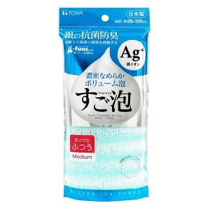 東和産業 すご泡 銀抗菌ナイロンタオル ふつう